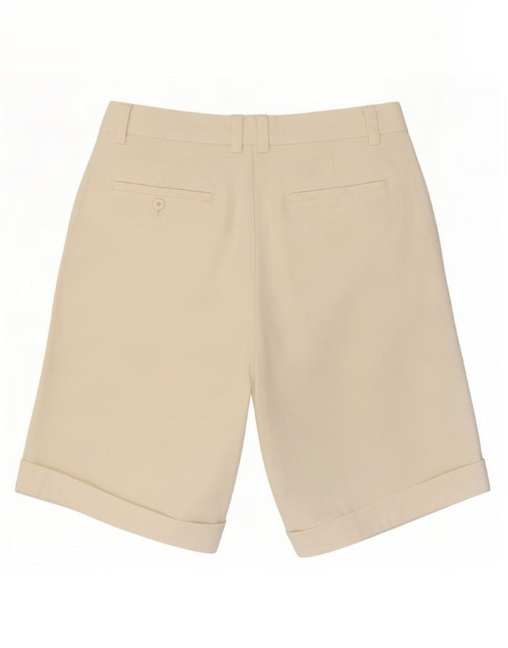 Pantaloncini chino con ancoraggio da donna vintage medi W28 bianco sporco