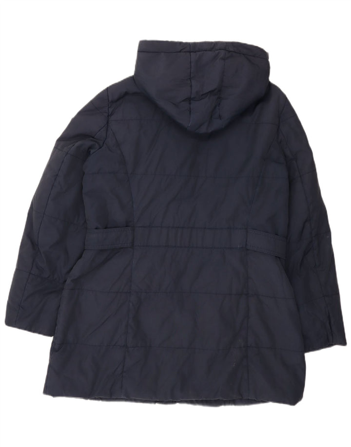 Cappotto imbottito con cappuccio da donna Esprit UK 18 XL blu navy in poliammide
