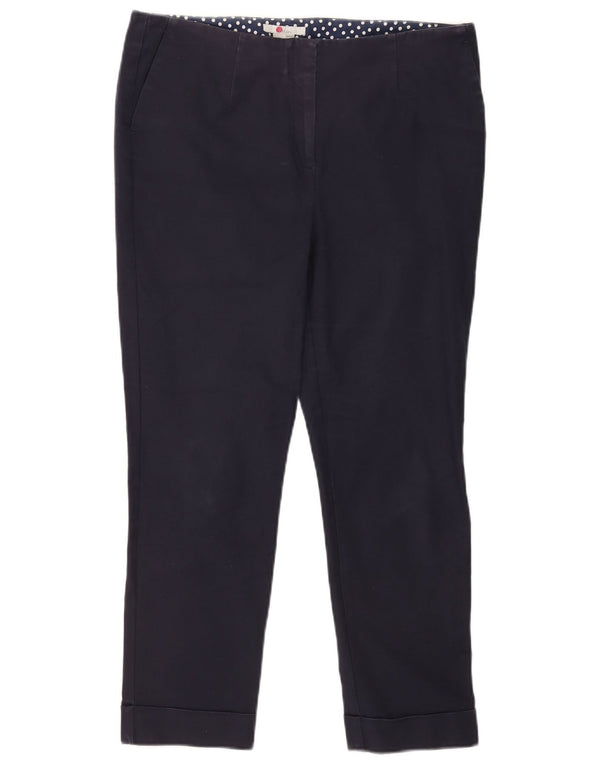 Pantaloni corti skinny da donna Boden UK 14 Large W34 L25 Cotone blu navy