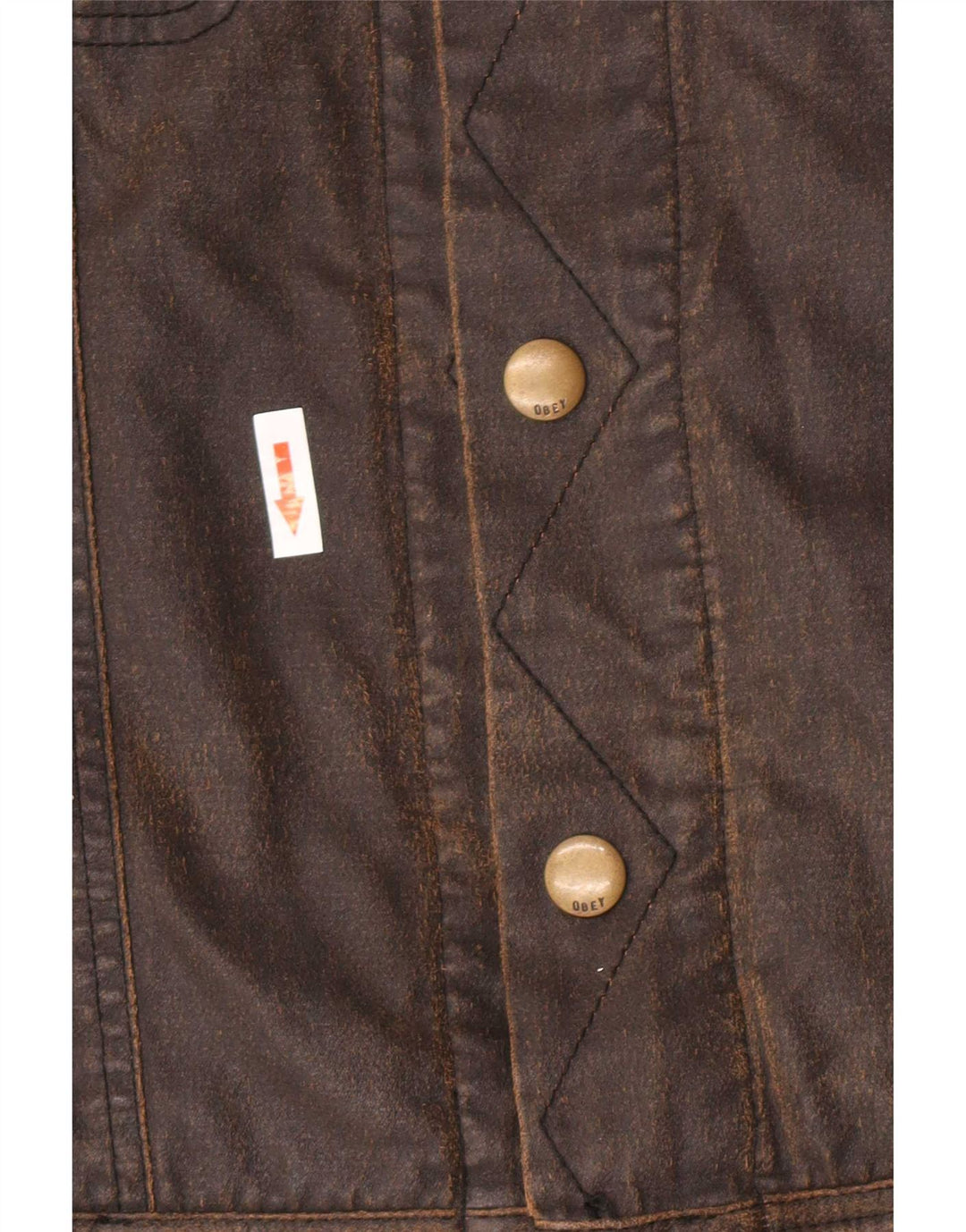 Giacca da donna in cotone cerato Obey UK 14 Cotone marrone medio