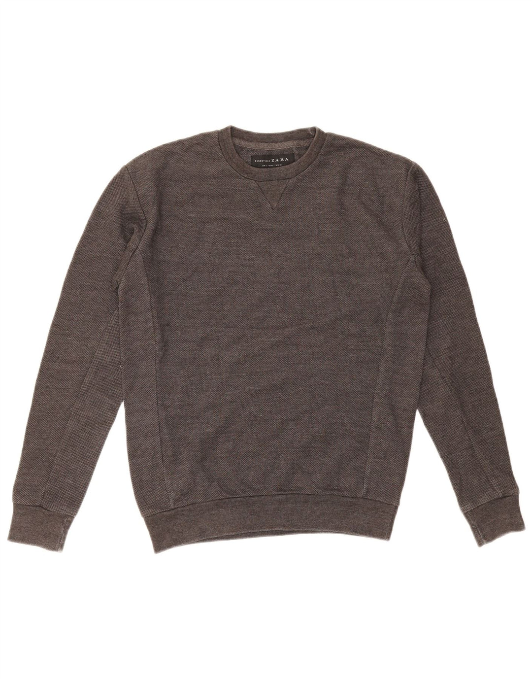 Felpa ZARA Uomo Maglione Piccolo Grigio Cotone