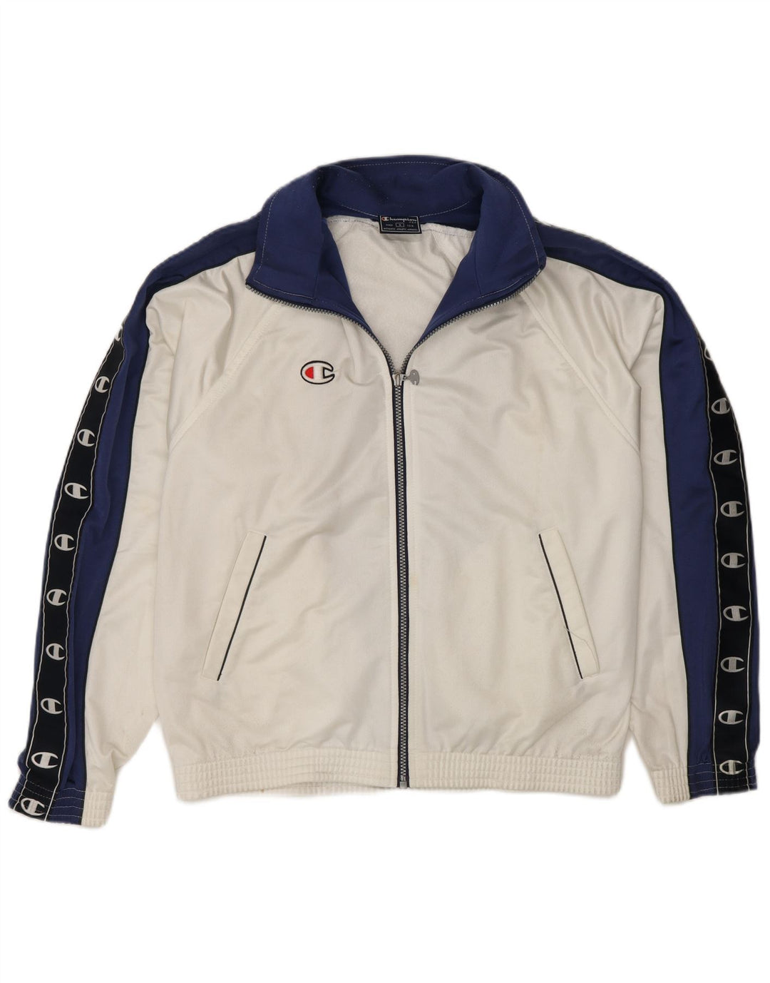 Giacca da tuta grafica da uomo Champion Small White Colourblock