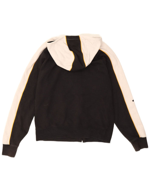 Felpa con cappuccio e zip grafica da donna Champion UK 14 Medium Black Colourblock