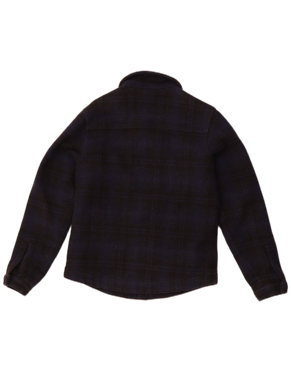 DICKIES Camicia da uomo in flanella da boscaiolo XS Lana a quadri blu navy