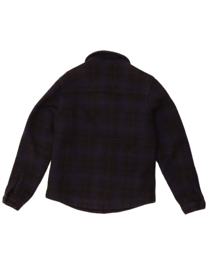 DICKIES Camicia da uomo in flanella da boscaiolo XS Lana a quadri blu navy