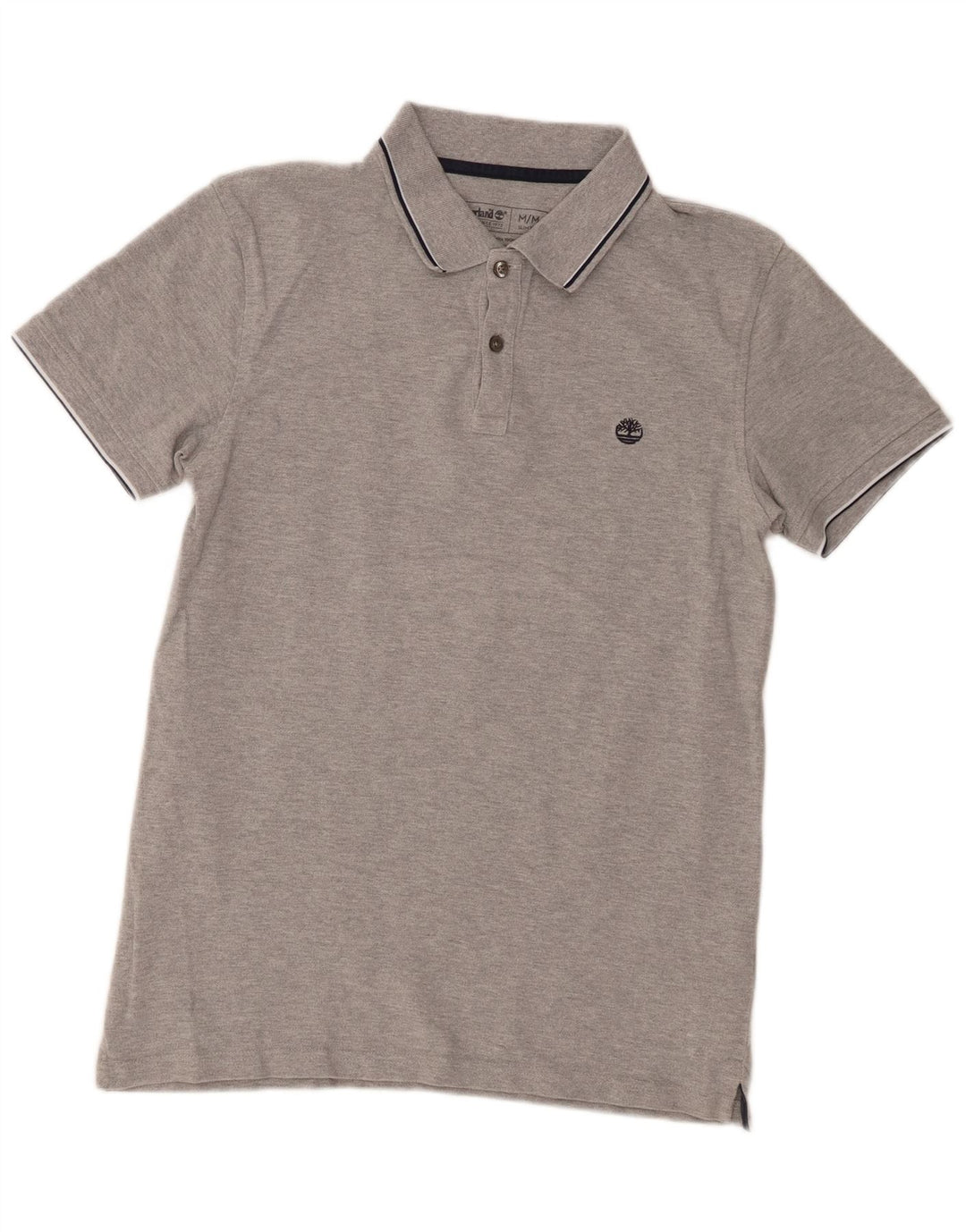 Polo Timberland da uomo slim fit in cotone grigio medio