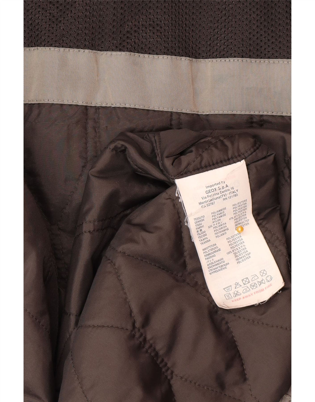 Geox Giacca da uomo Respira Utility UK 46 3XL Poliammide grigia