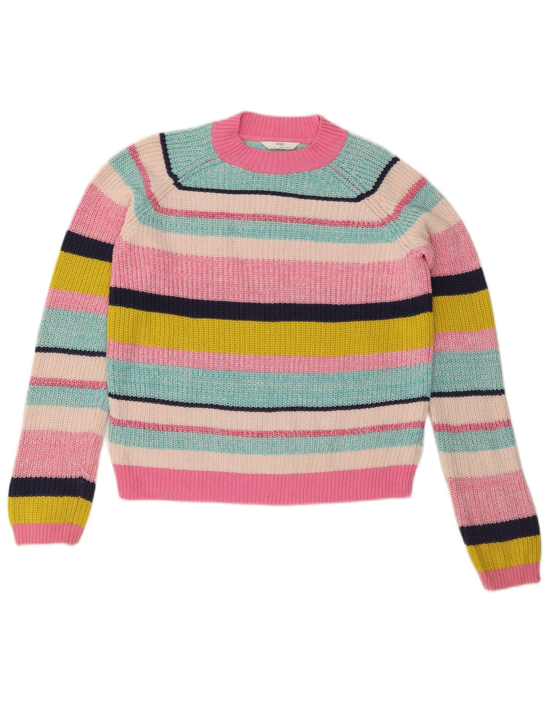 Maglione maglione girocollo per ragazze Marks & Spencer 12-13 anni multicolore