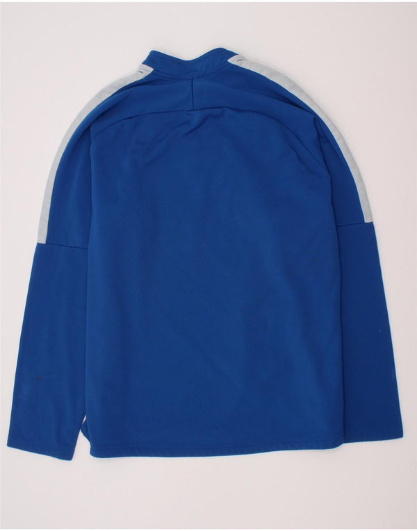 Top della tuta pullover Nike da ragazzo Dri Fit 13-14 anni XL Blu Colourblock