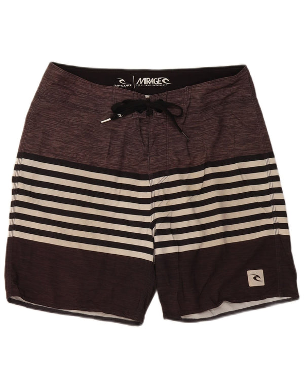 Pantaloncini da bagno da uomo Rip Curl Mirage Poliestere a righe grigio medio