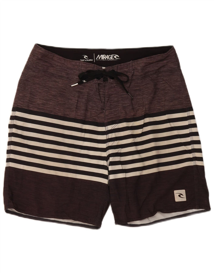 Pantaloncini da bagno da uomo Rip Curl Mirage Poliestere a righe grigio medio