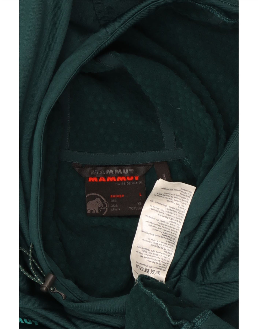 Maglione con cappuccio da donna MAMMUT UK 16 Large Verde Poliestere