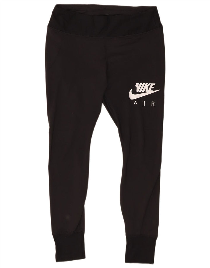 Leggings grafici da donna Nike UK 14 grande poliestere nero