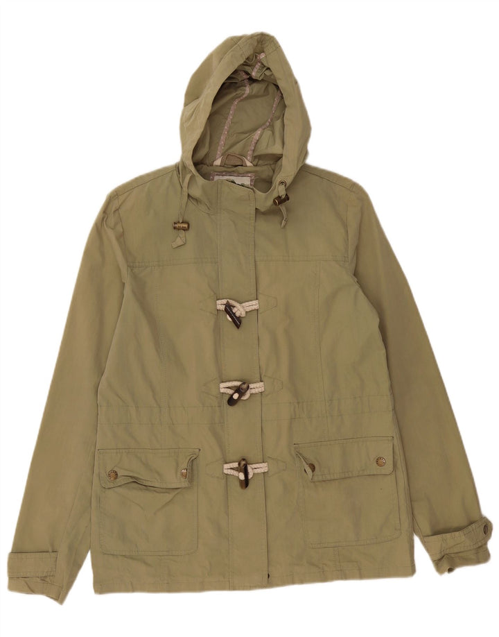 Giacca multiuso oversize con cappuccio da donna Fat Face UK 10 piccola in cotone kaki