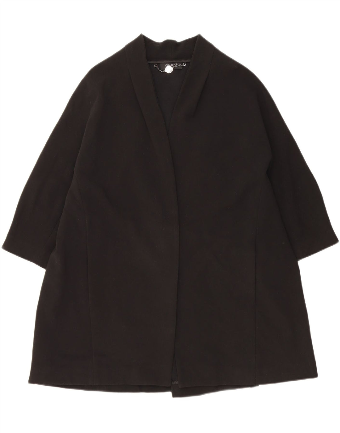 Cappotto oversize aperto da donna Marks & Spencer UK 18 XL Nero