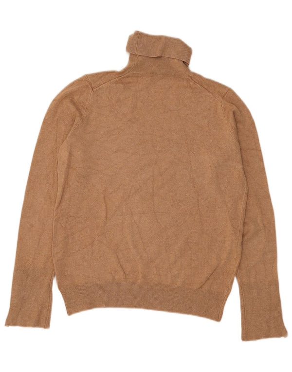 Maglione corto da donna Zara con collo alto, UK 10, piccolo in viscosa beige