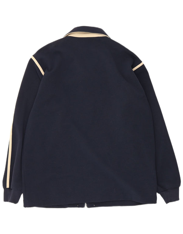 Giacca da tuta da uomo Kappa in poliestere color block medio blu navy