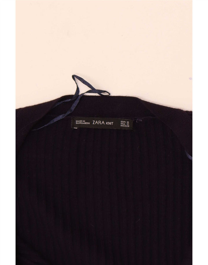 Maglione cardigan da donna Zara UK 12 viola medio