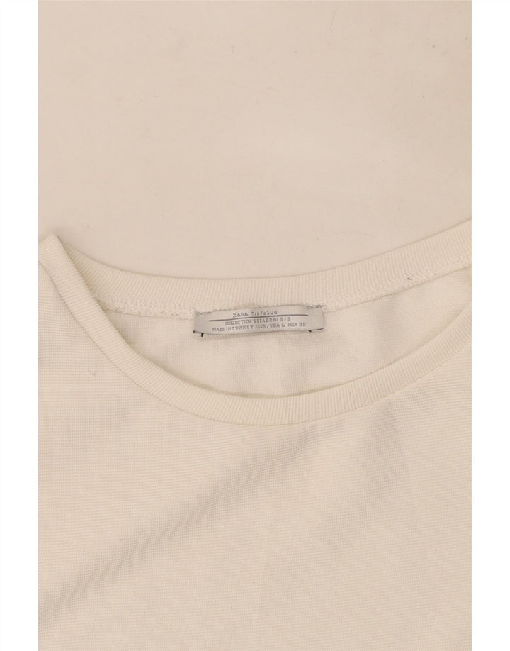 Abito Zara da donna con spalle scoperte UK 10 piccolo bianco