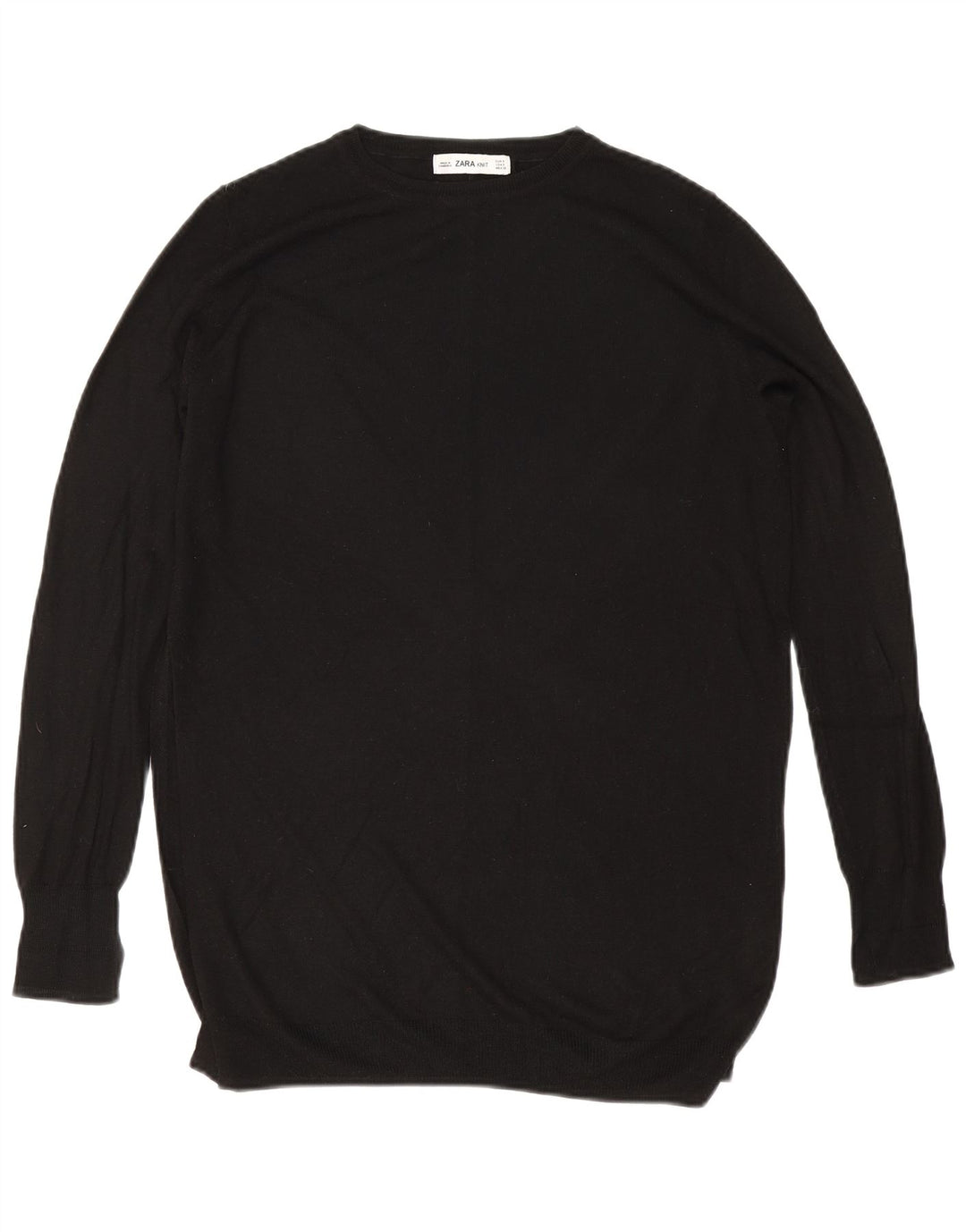 Maglione maglione oversize con scollo a barca da donna Zara UK 10 piccolo nero