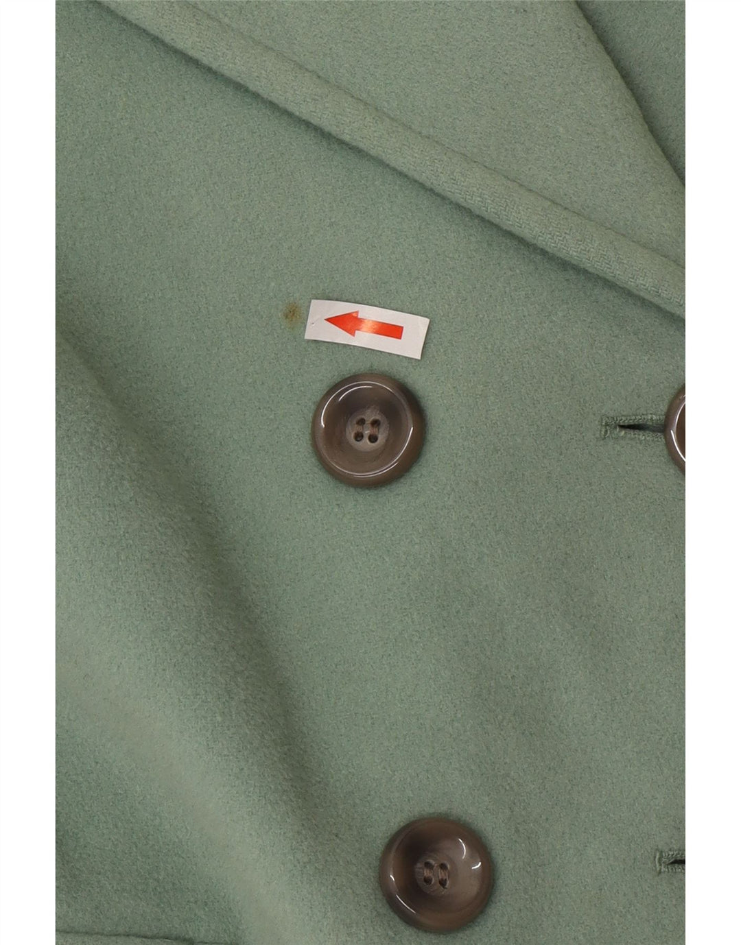 Cappotto doppiopetto da donna Marks & Spencer UK 16 grande lana verde