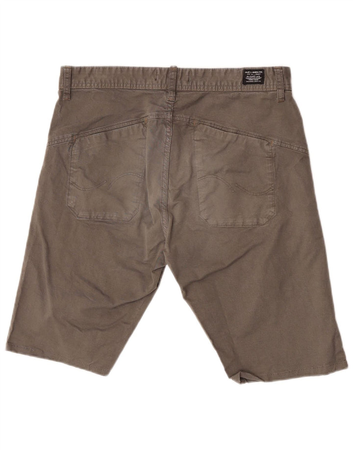 Pantaloncini chino da uomo Jack & Jones W34 grandi in cotone verde