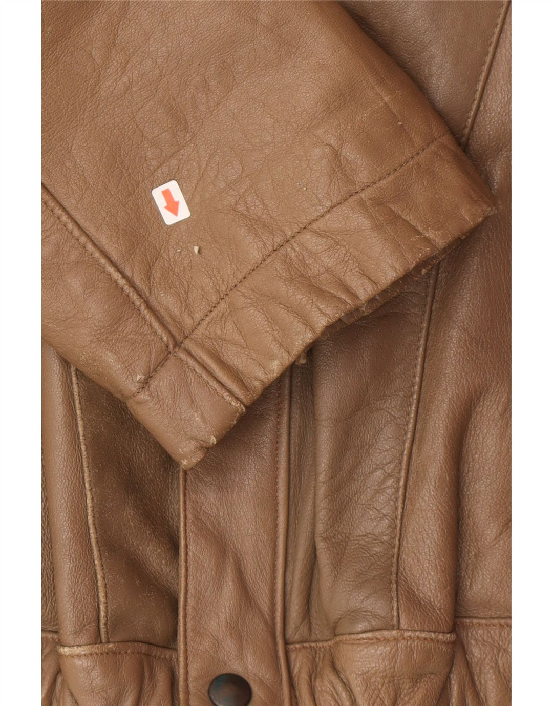 Giacca in pelle vintage da uomo UK 38 Marrone medio