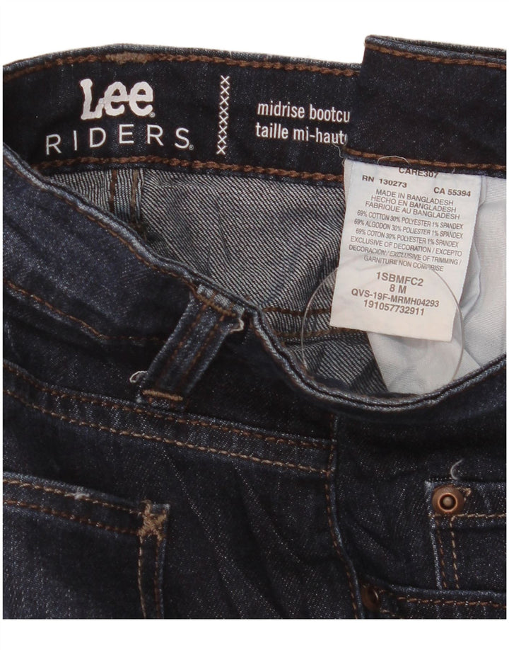 Jeans Lee Riders da donna a vita media Bootcut US 8 Medium W31 L32 Blu Navy