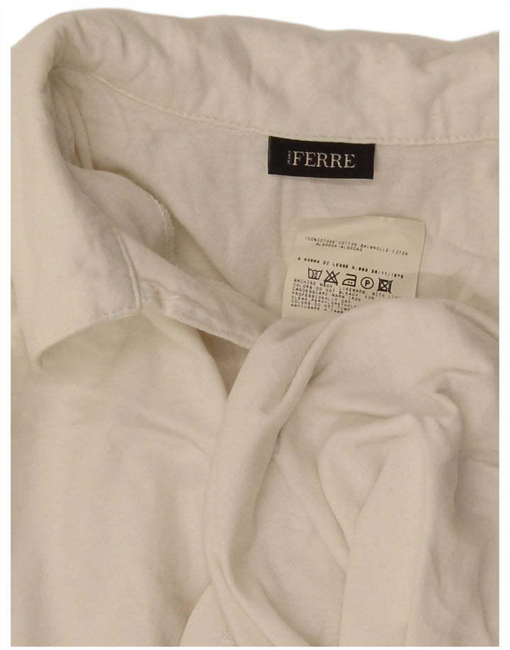 Polo Uomo Ferre Small in Cotone Bianco