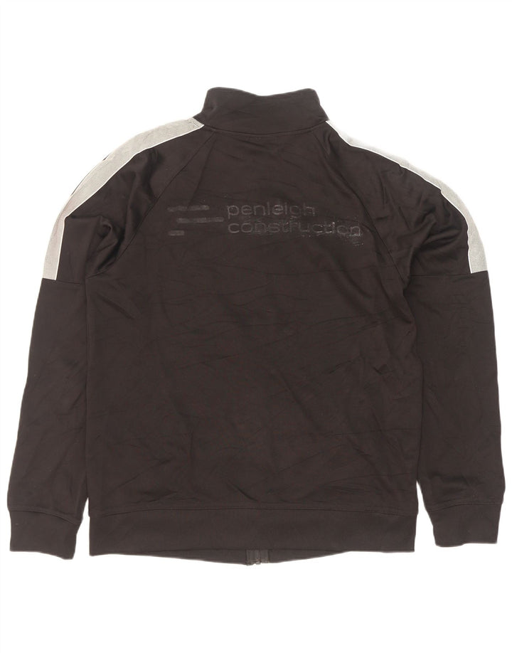 Giacca da ginnastica da uomo Umbro grande in poliestere nero