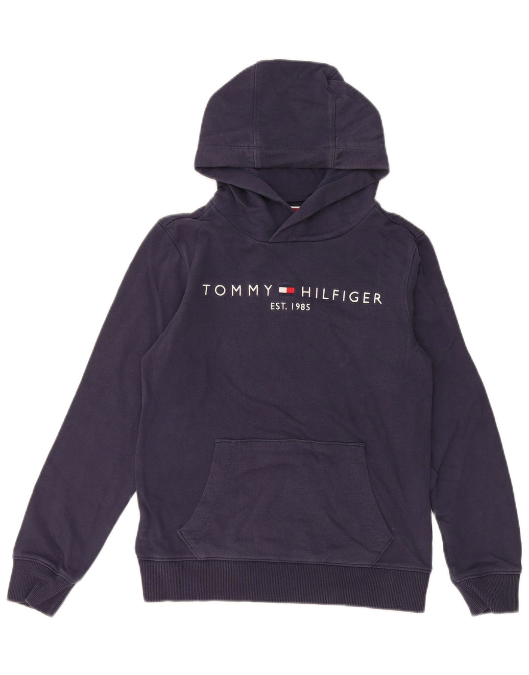 Maglione con cappuccio grafico TOMMY HILFIGER per ragazzi 11-12 anni blu navy