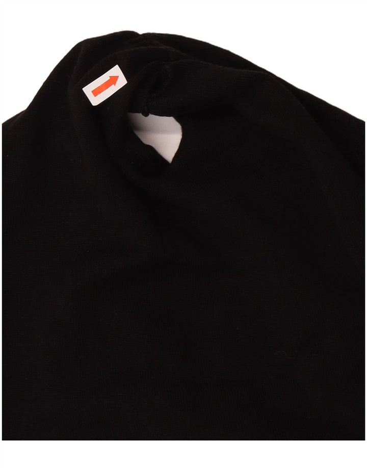 Top corto da donna Chaps alla caviglia UK 14 grande seta nera