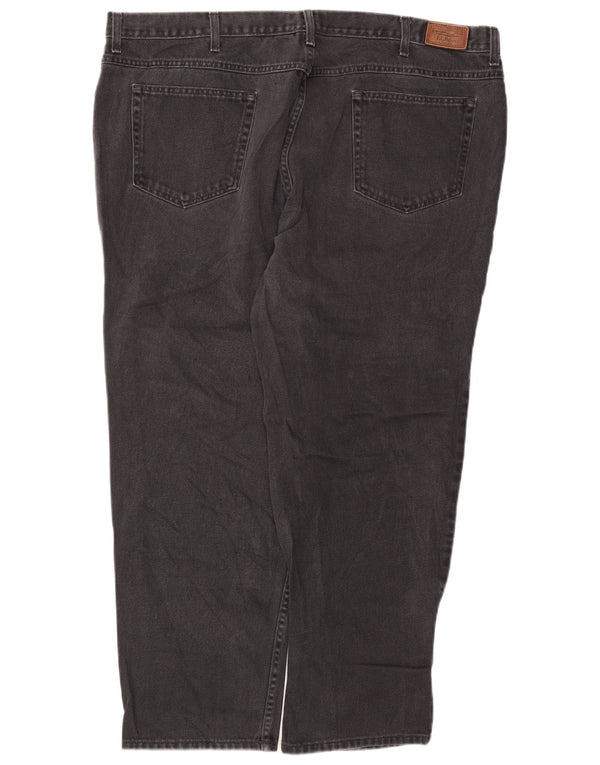 Jeans dritti da uomo L.L.BEAN vestibilità classica W46 L30 cotone grigio