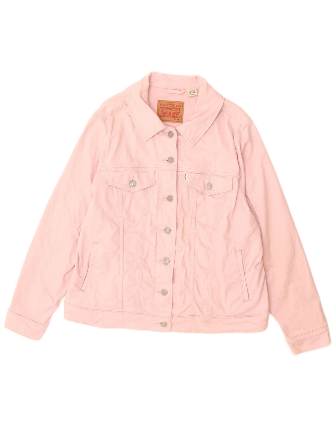 Giacca in denim da donna Levi's UK 18 XL cotone rosa