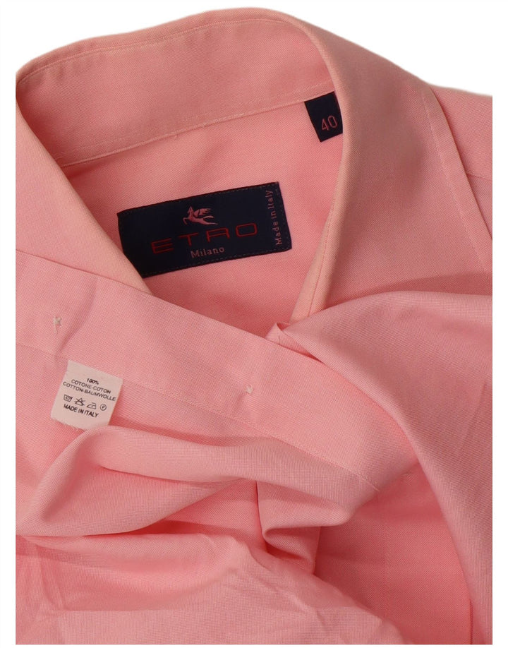 Camicia Milano da uomo Etro taglia 40 cotone rosa medio