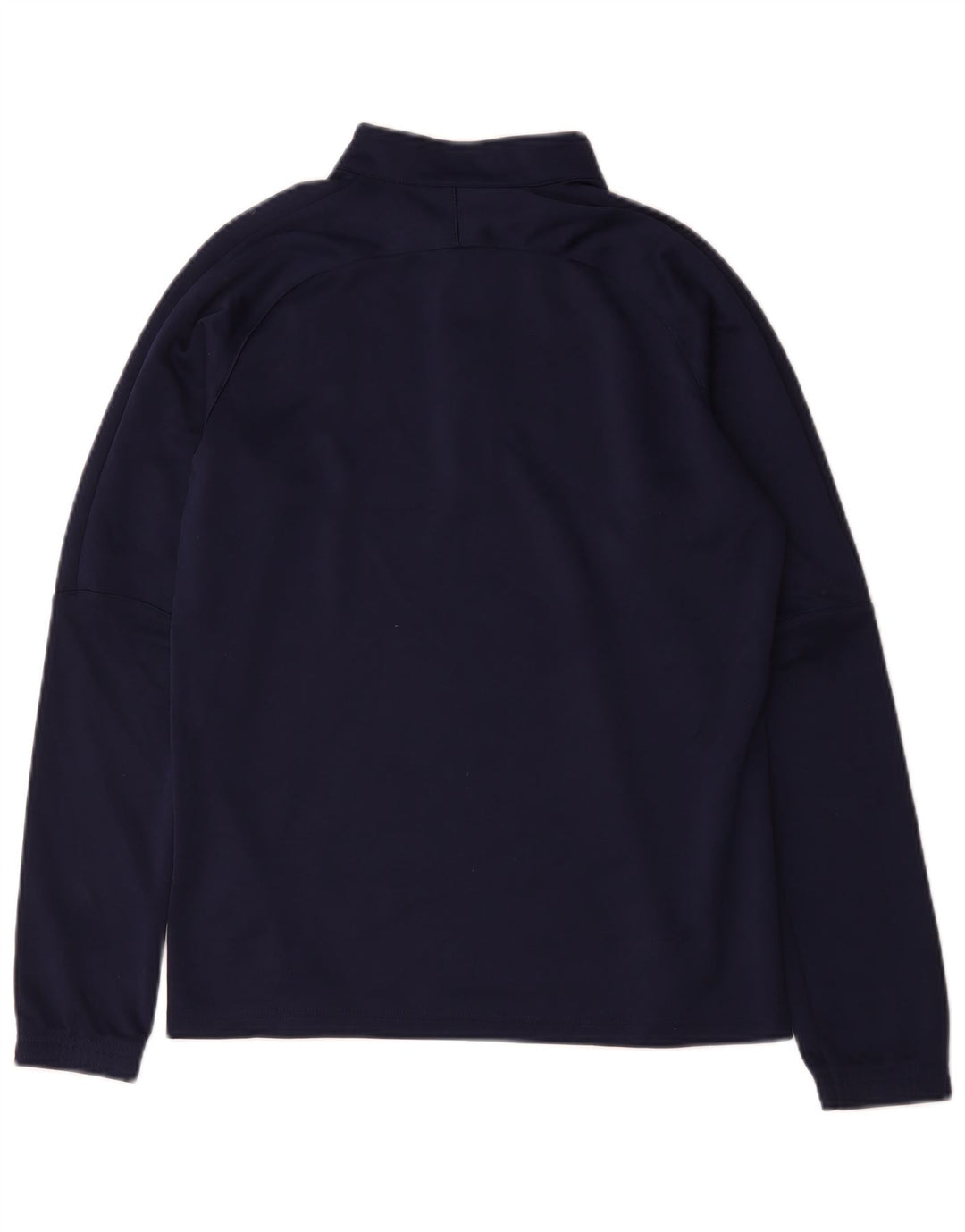 Maglia da ginnastica da uomo Puma con zip e collo, piccola, in poliestere blu navy