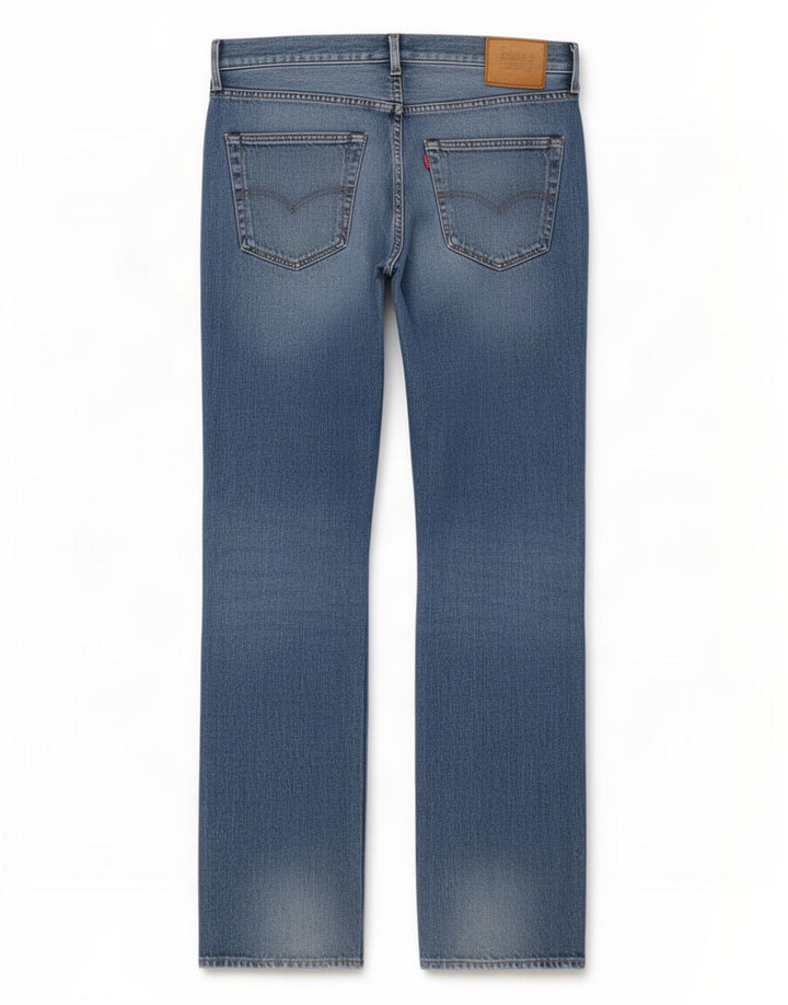 Jeans dritti da uomo Levi's W33 L32 in cotone blu