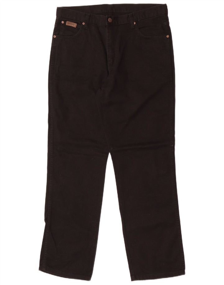 Jeans dritti da uomo Wrangler Ohio W36 L32 cotone nero