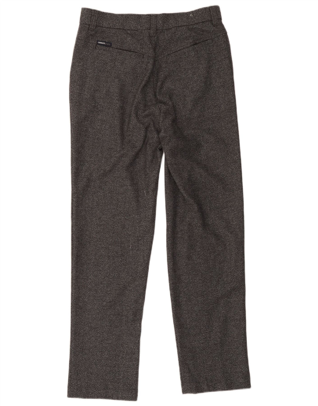 Pantaloni da abito dritti da donna Cerruti W32 L32 in lana grigia
