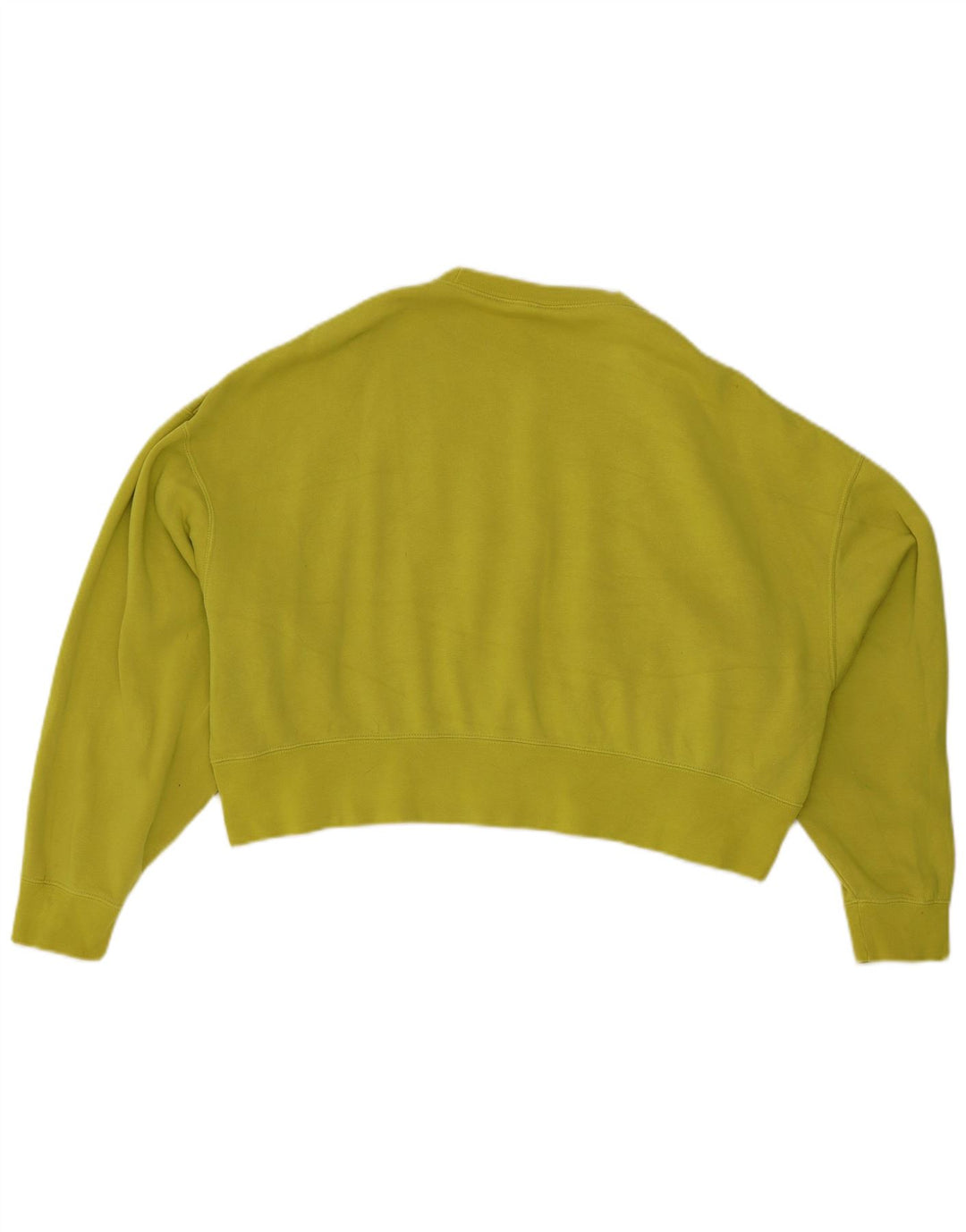 Felpa corta oversize da donna Nike, maglione UK 10, piccolo cotone verde