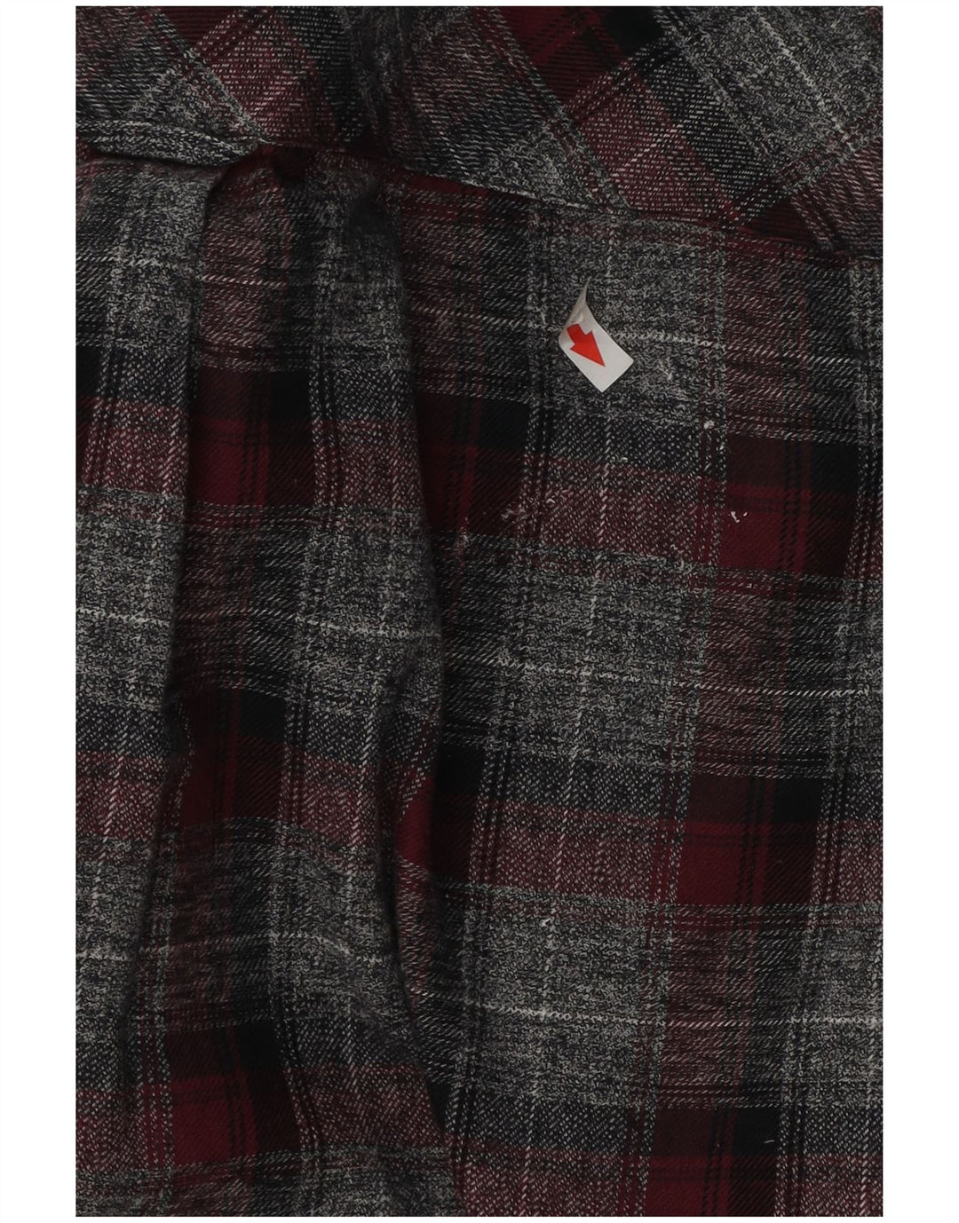 Camicia da uomo in flanella vestibilità sartoriale Marks & Spencer XL in cotone a quadri grigio