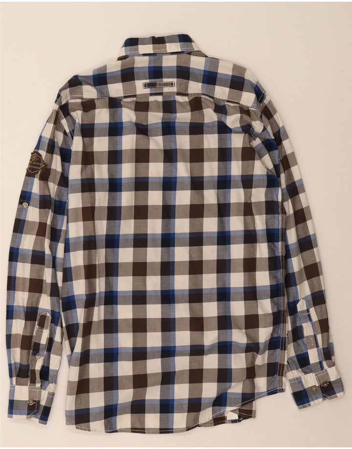 Camicia da uomo Camel Active in cotone a quadretti multicolore medio