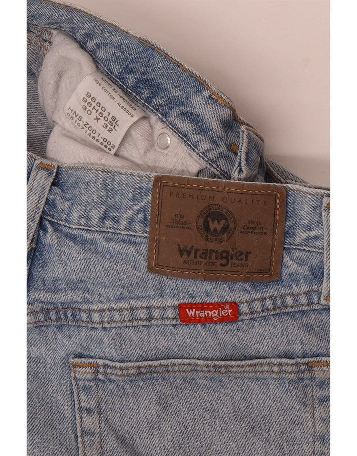 Jeans dritti da donna Wrangler W30 L32 cotone blu