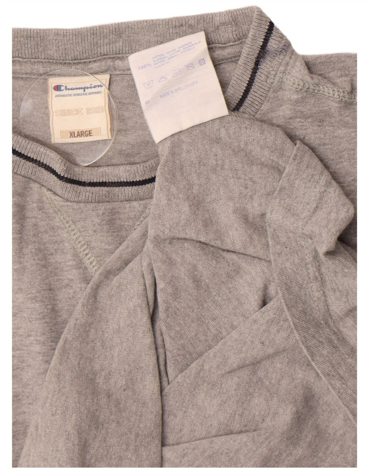 Canotta da uomo CHAMPION XL in cotone chiazzato grigio