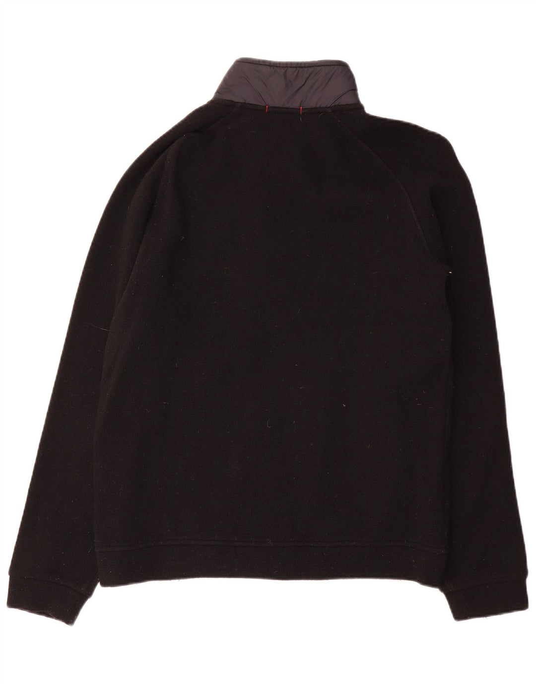 Maglione cardigan da uomo Woolrich piccolo in lana color block nero