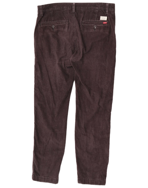 Pantaloni chino affusolati standard da uomo Levi's W33 L32 in cotone marrone
