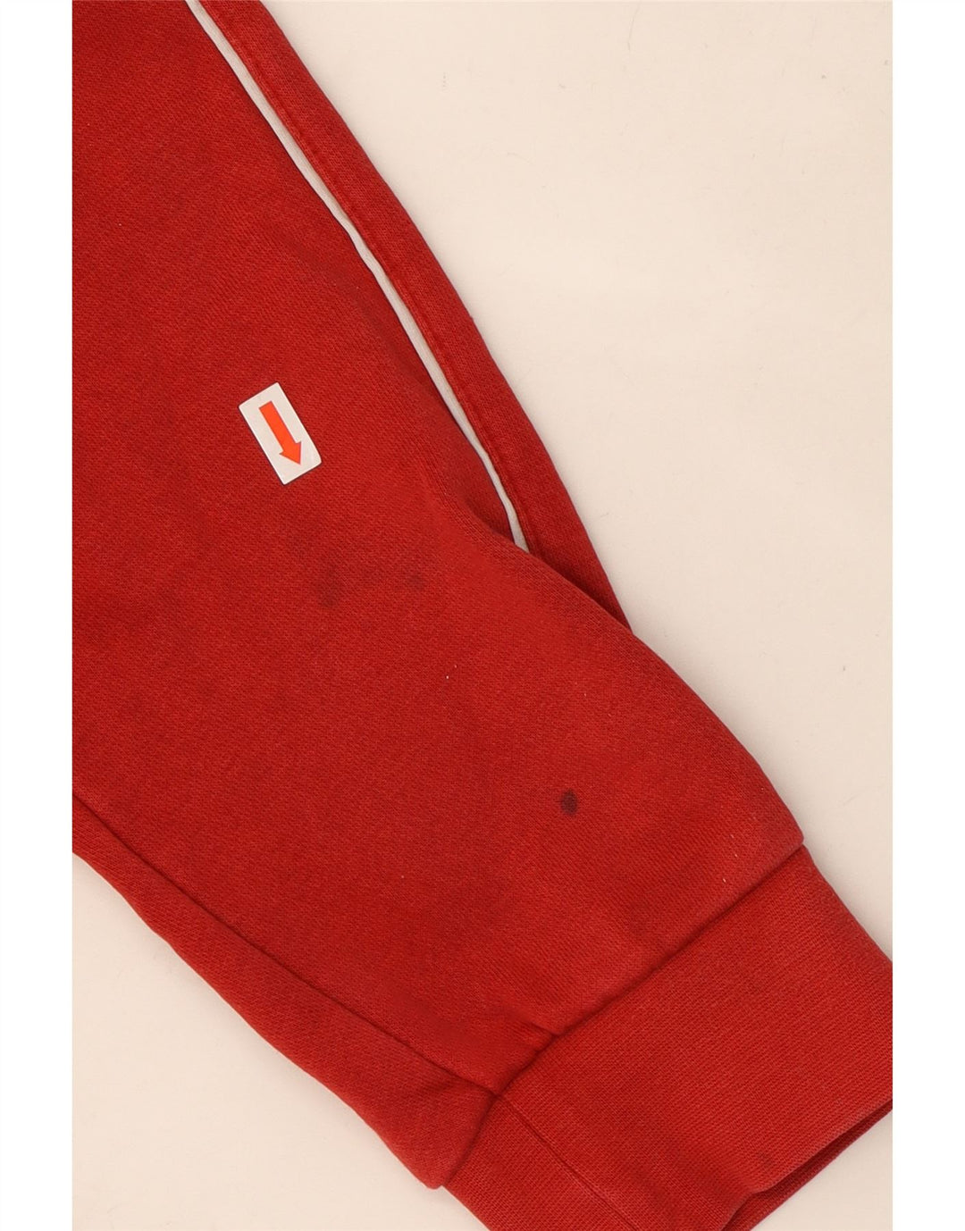 Maglione con cappuccio da uomo ADIDAS rosso medio in cotone