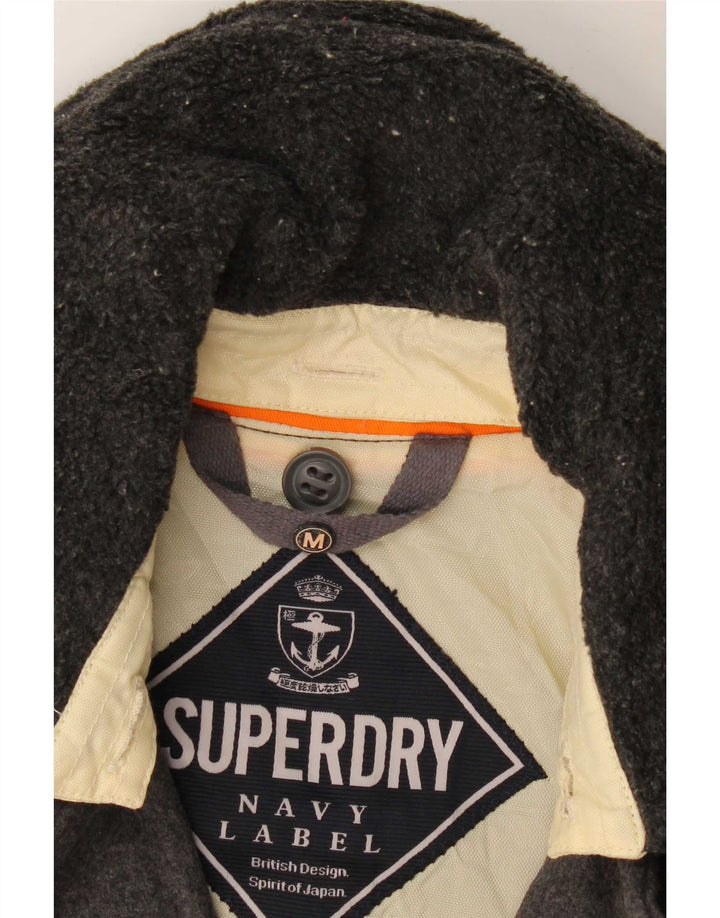 Giubbotto bomber da donna Superdry UK 14 lana grigio medio