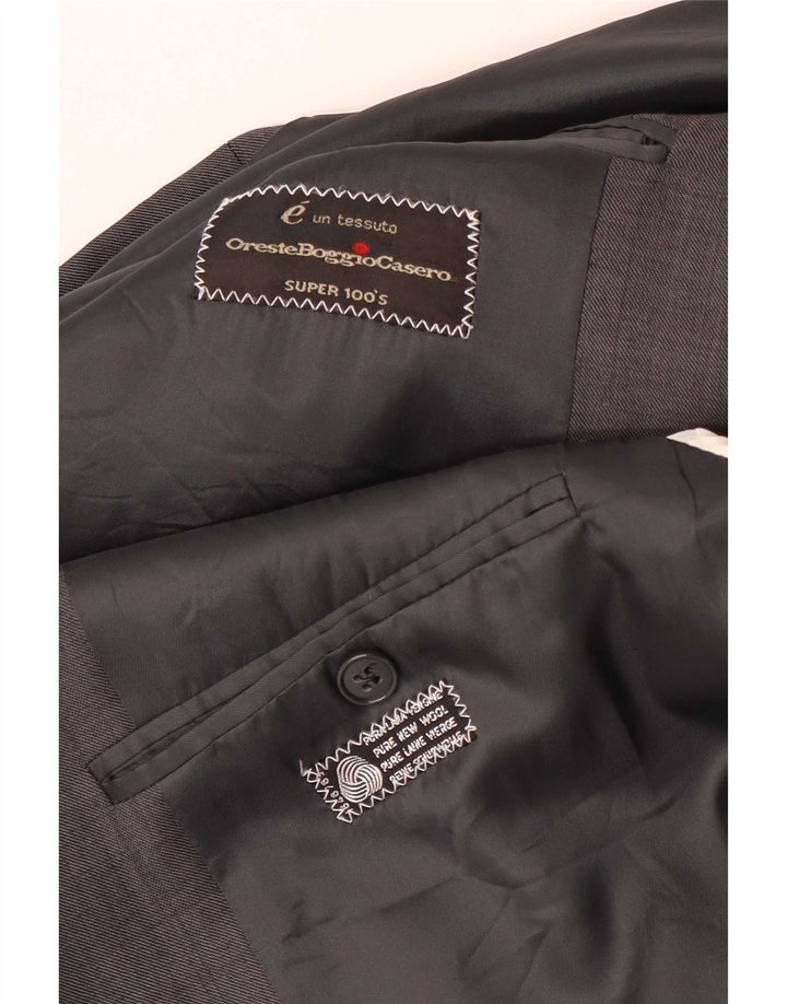 Giacca blazer doppiopetto da uomo Oreste Boggio Casero UK 38 Grigio medio