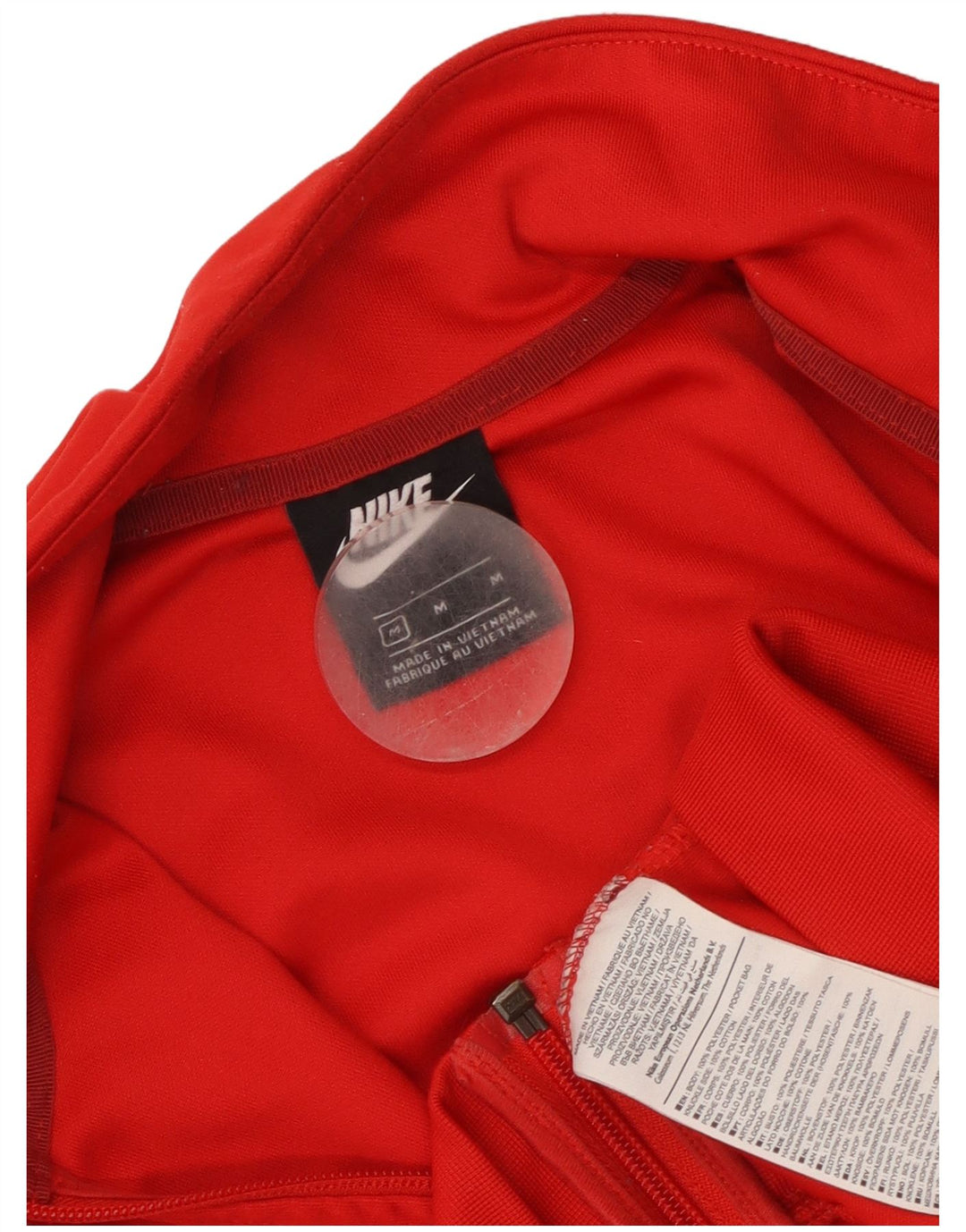 Giacca da ginnastica grafica da uomo Nike, giacca in poliestere a blocchi di colore rosso medio